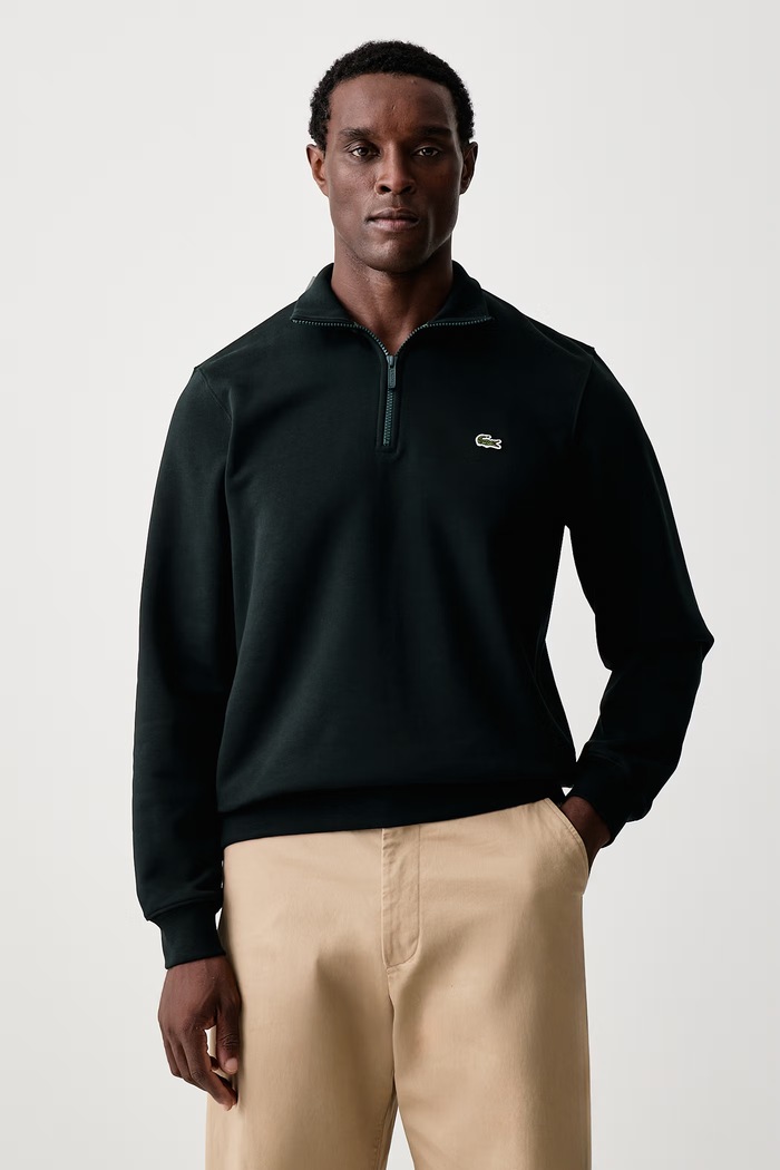 Lacoste Bluza męska bawełniana zielony SH9774