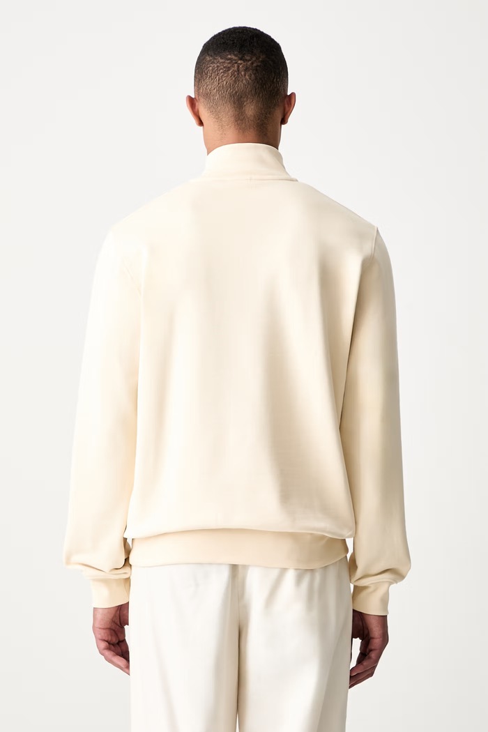 Lacoste bluza męska bawełniana SH9774 beżowy AW25