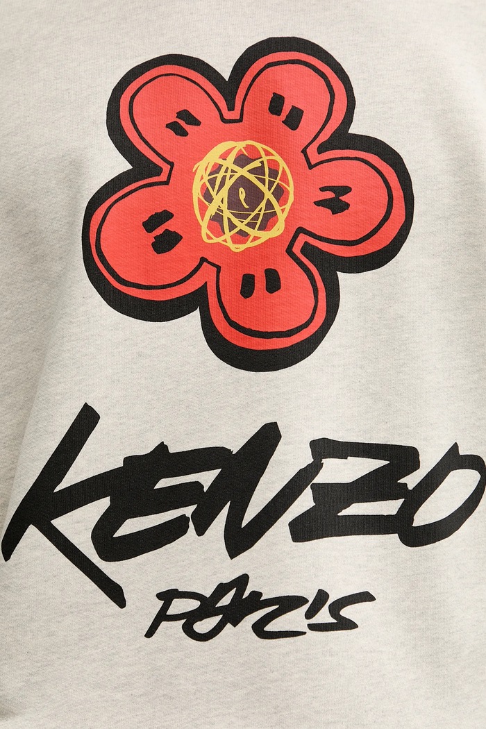 Kenzo bluza bawełniana Kenzo x Futura FF65SW2524MC szary