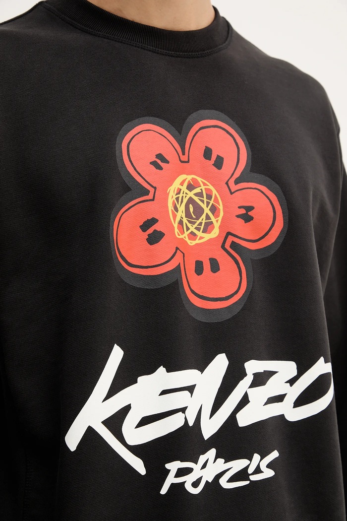 Βαμβακερή μπλούζα Kenzo Kenzo x Futura FF65SW2524MC μαύρο