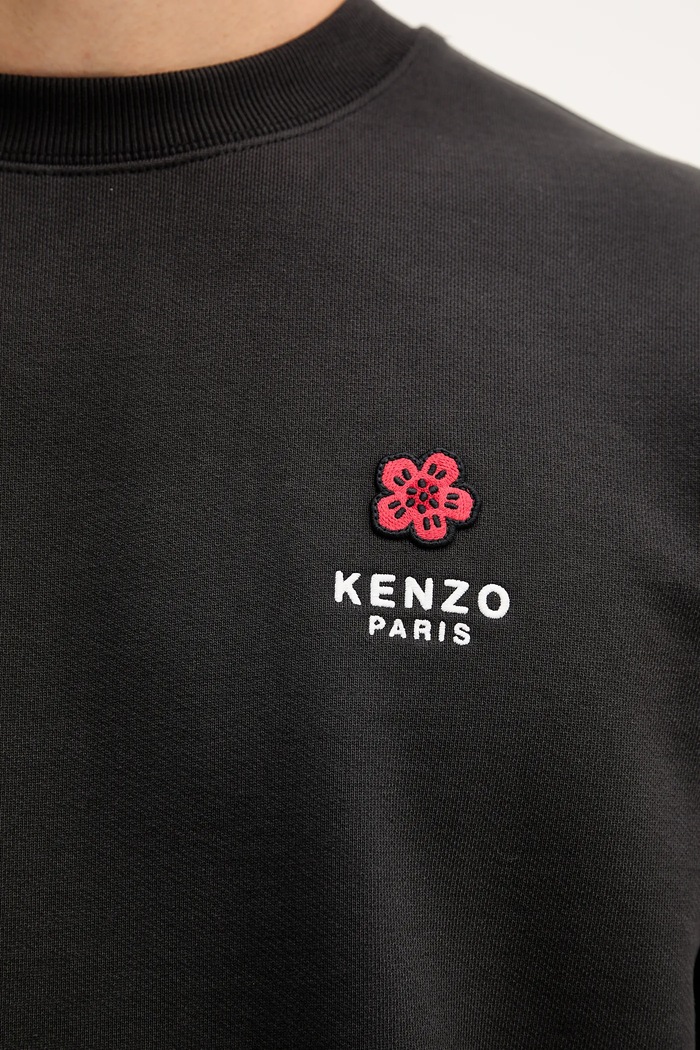 Βαμβακερή μπλούζα Kenzo FF65SW2604MC μαύρο