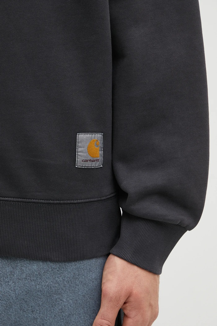 Pamučna dukserica Carhartt WIP Hudson siva I035186.895F