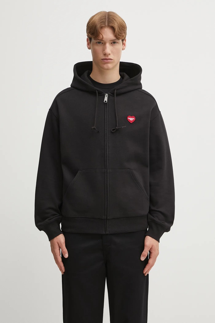 Clothing Carhartt WIP sweatshirt Hooded Heart II Hartt I035176.89XX black
