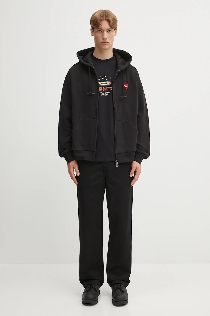 Carhartt WIP sweatshirt Hooded Heart II Hartt I035176.89XX black
