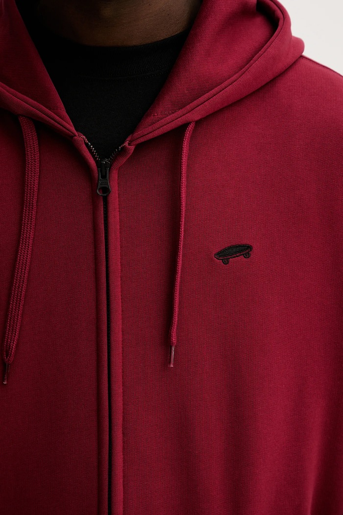 Vans hanorac de bumbac burgundia VN000P5ABRD1