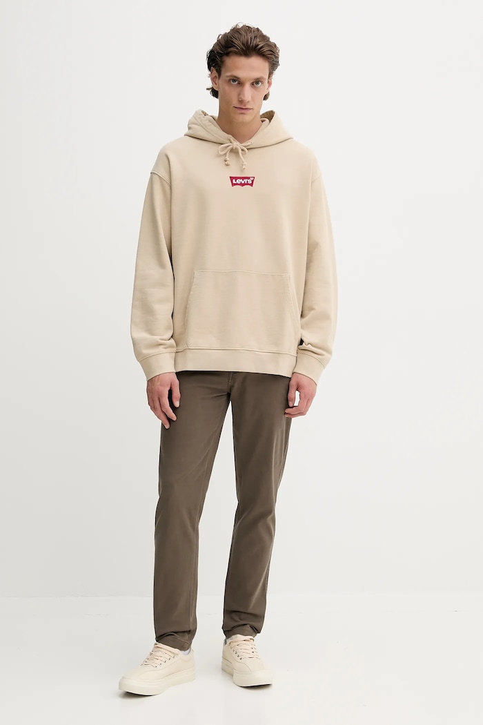 Levi's hanorac de bumbac 38479.0423 bej AW25