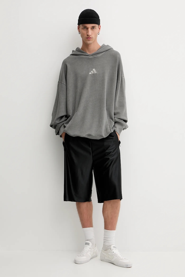 adidas bluza bawełniana ALL SZN JN0617 szary AW25