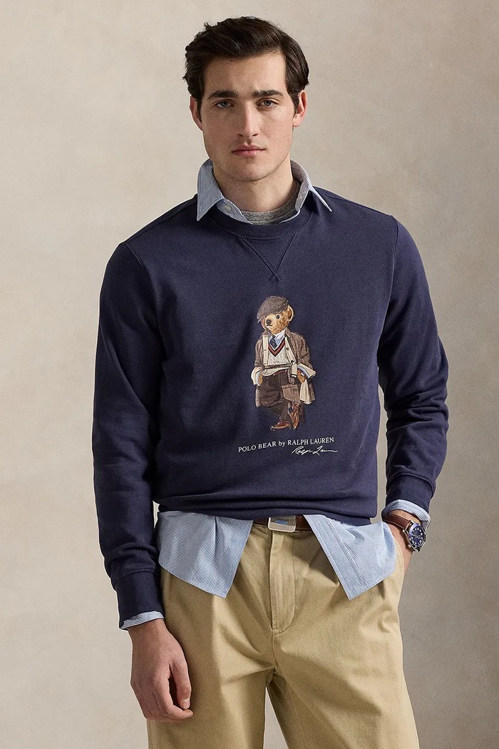 Μπλούζα Polo Ralph Lauren χωρίς κουκούλα μπλε 710980305