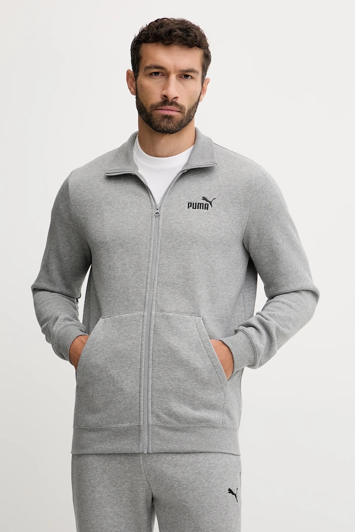 Суичър Puma без качулка сив 682582