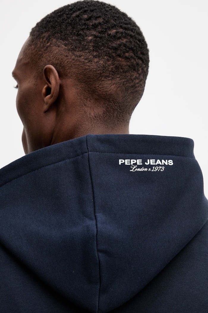 Pepe Jeans bluza bawełniana PM5800006 granatowy