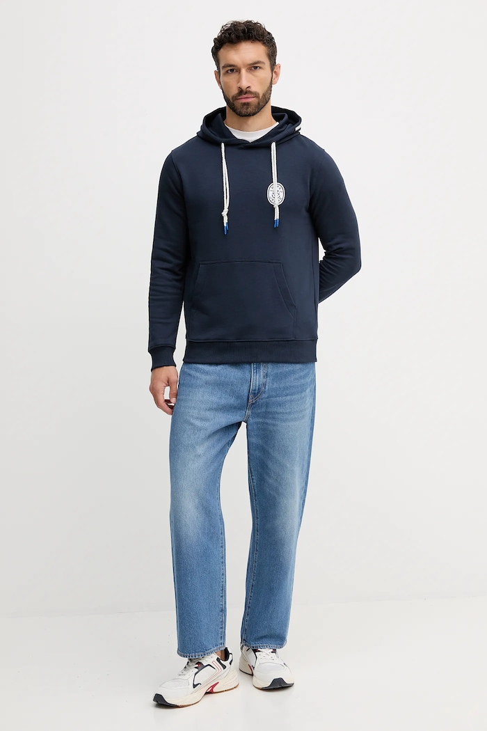 Bavlněná mikina Pepe Jeans PM5800042 námořnická modř AW25