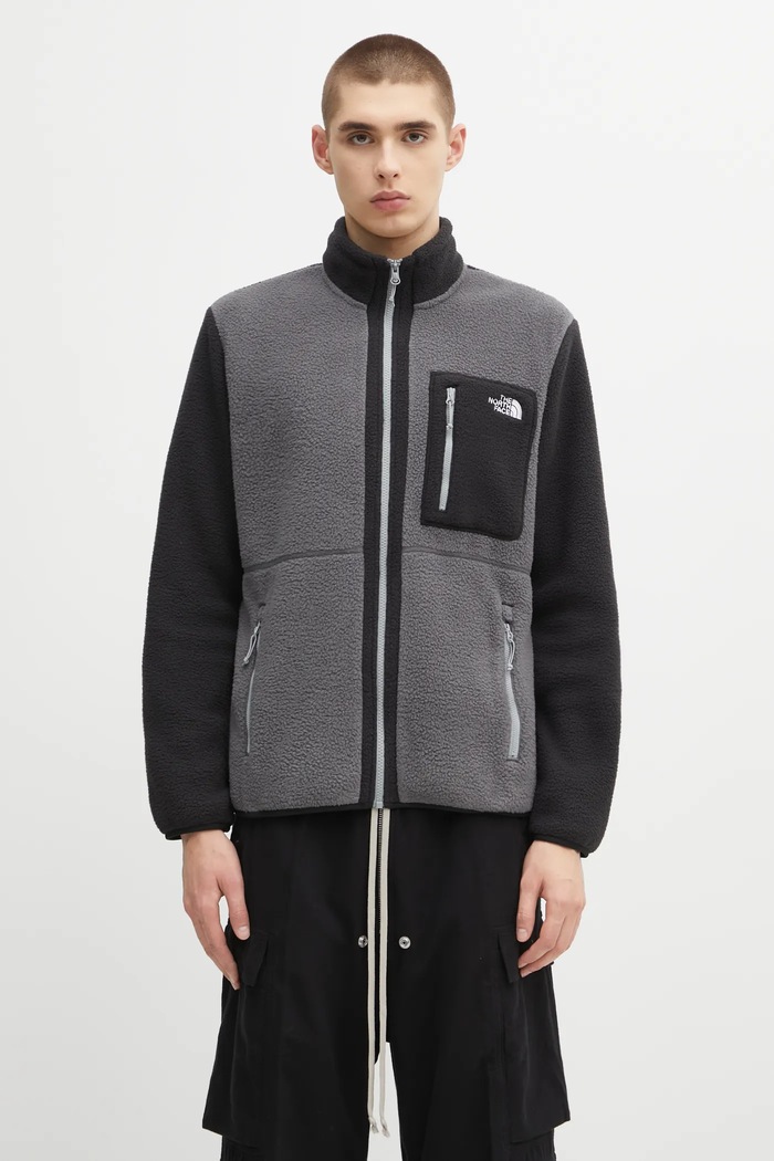 The North Face Yumiori bluza termoaktywna męska bez kaptura szary NF0A883RWVO1