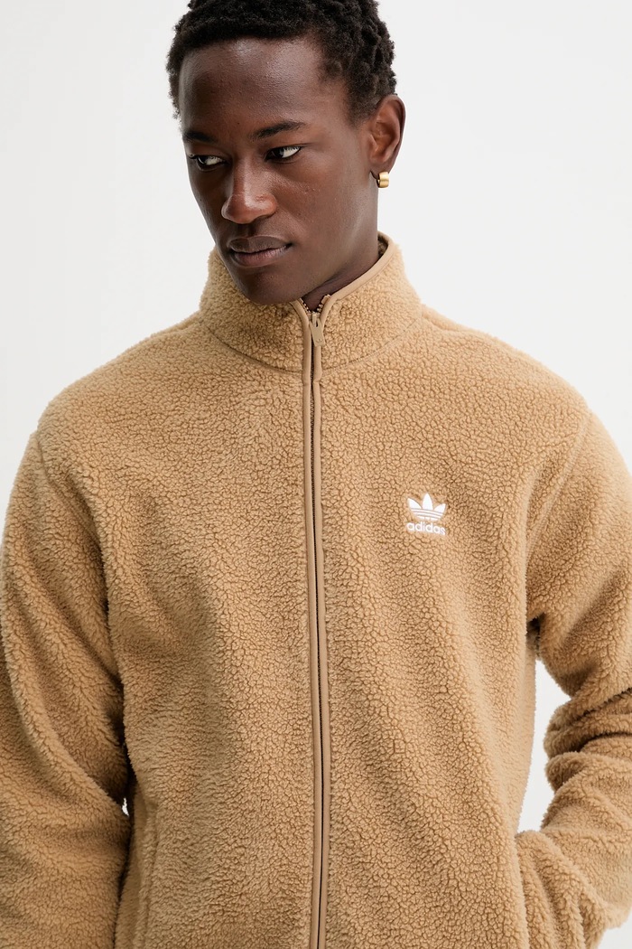 Флисовая кофта adidas Originals Essentials коричневый JW3530