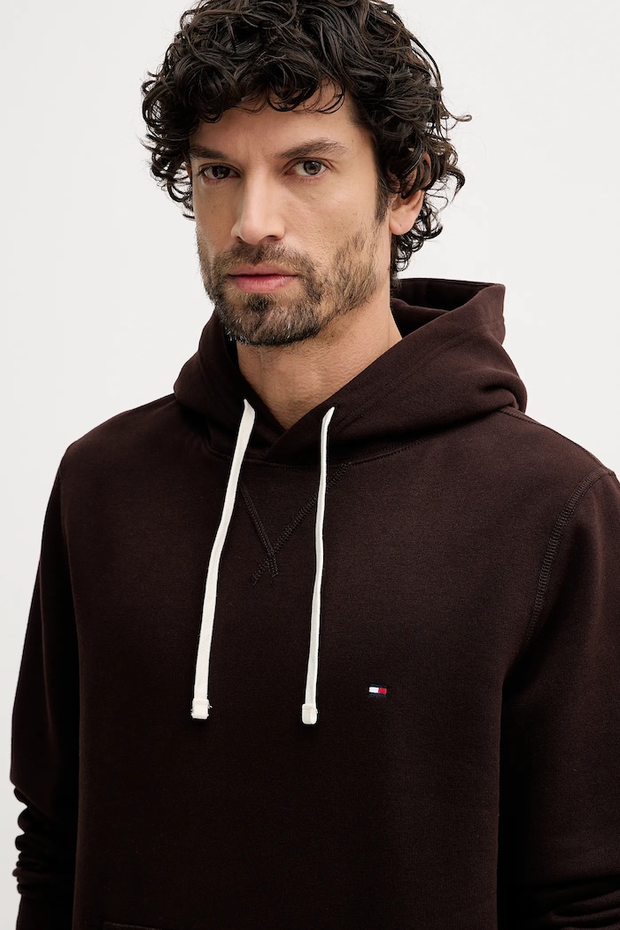 Mikina Tommy Hilfiger hnědá MW0MW39997