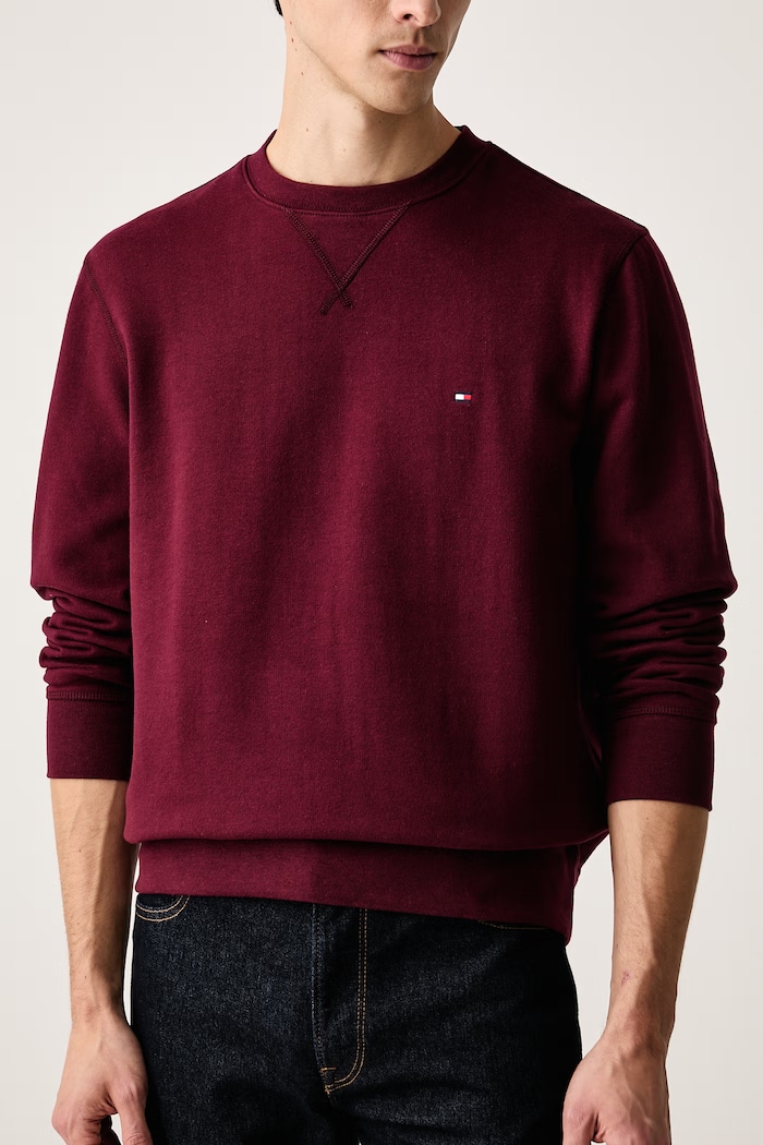 Суичър мъжки с памук Tommy Hilfiger MW0MW40000 бордо