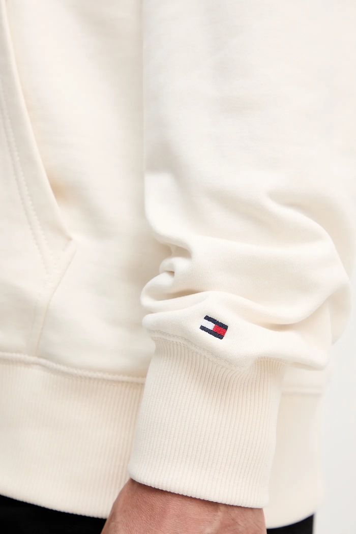 Pamučna dukserica Tommy Hilfiger MW0MW40065 bež