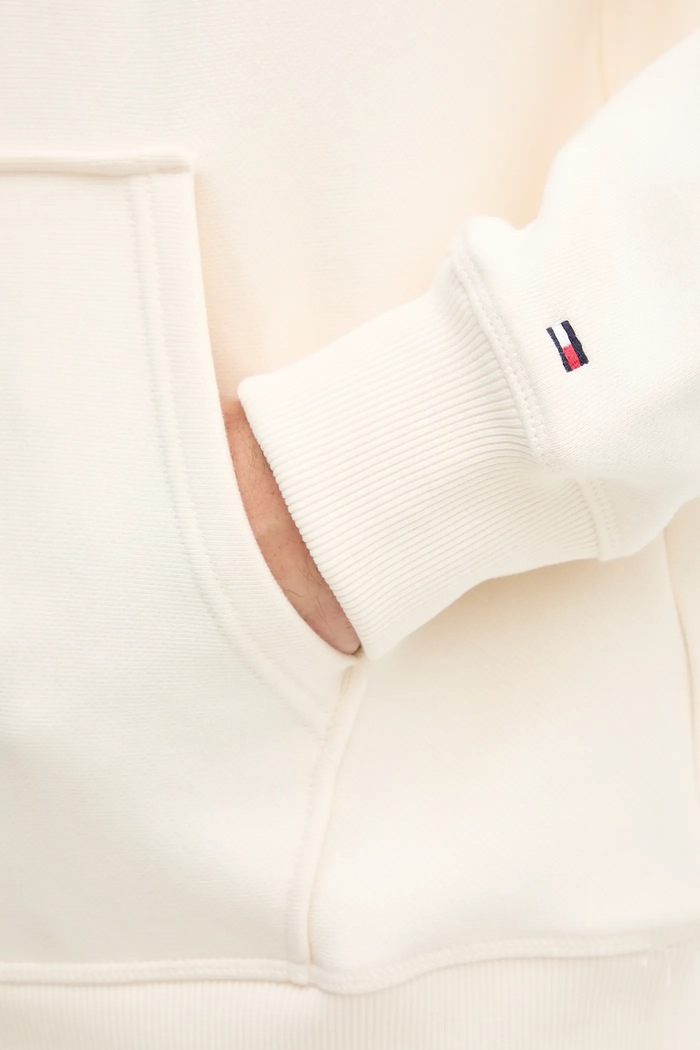 Tommy Hilfiger pamut melegítőfelső MW0MW40066 bézs