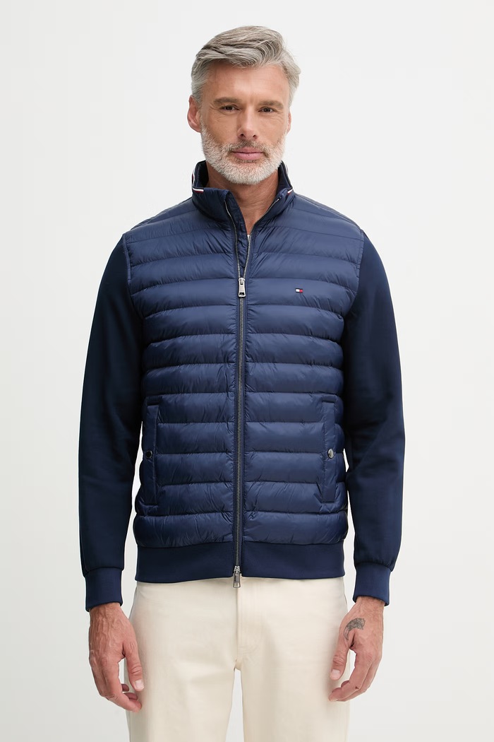 Tommy Hilfiger bunda pánska tmavomodrá MW0MW41329