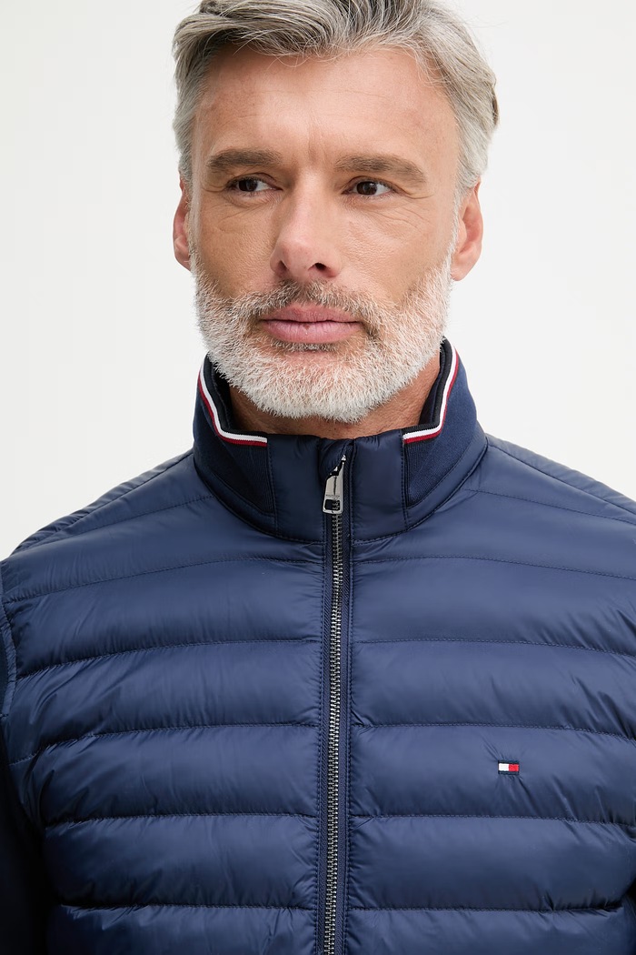 Tommy Hilfiger bunda pánska tmavomodrá MW0MW41329