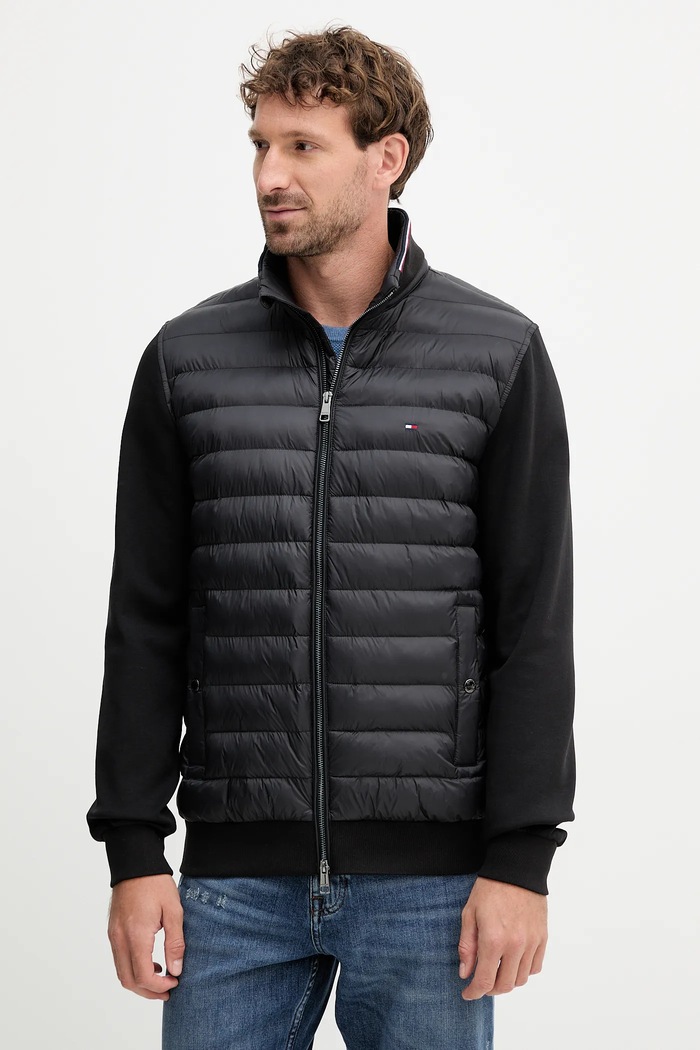 Tommy Hilfiger kurtka męska bez kaptura czarny MW0MW41329