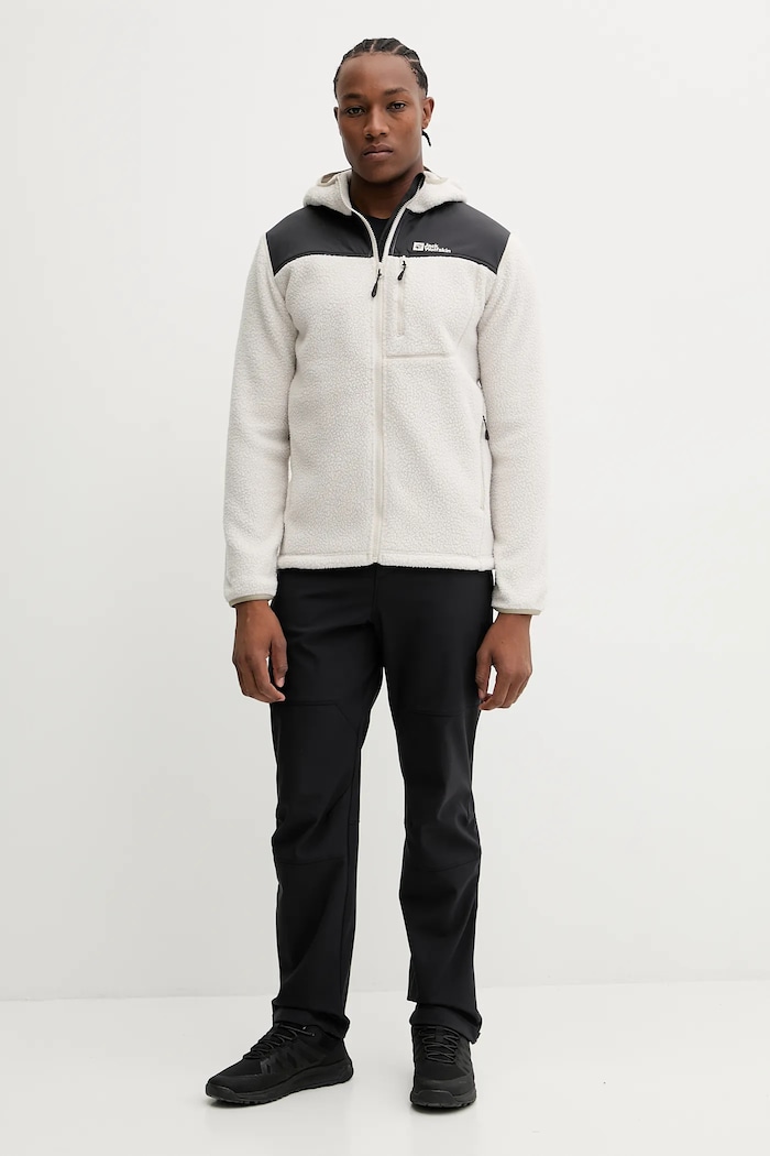 Jack Wolfskin bluza sportowa KAMMWEG PILE 1711271 beżowy AW25