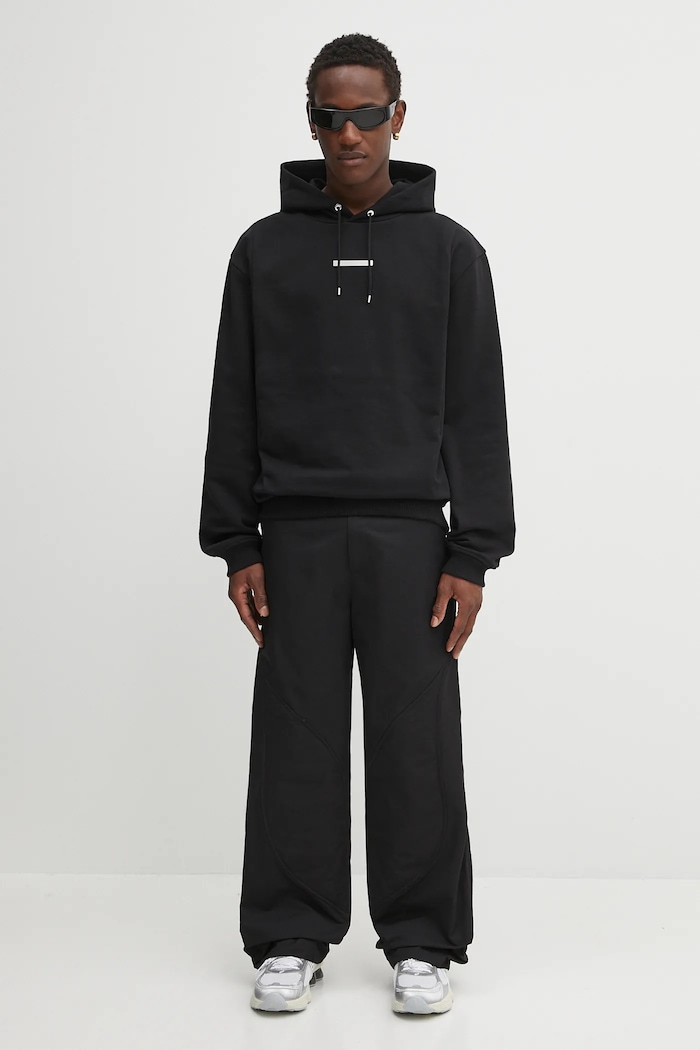 Heliot Emil cotton sweatshirt PREAW25.M.08.077.BLK01 black
