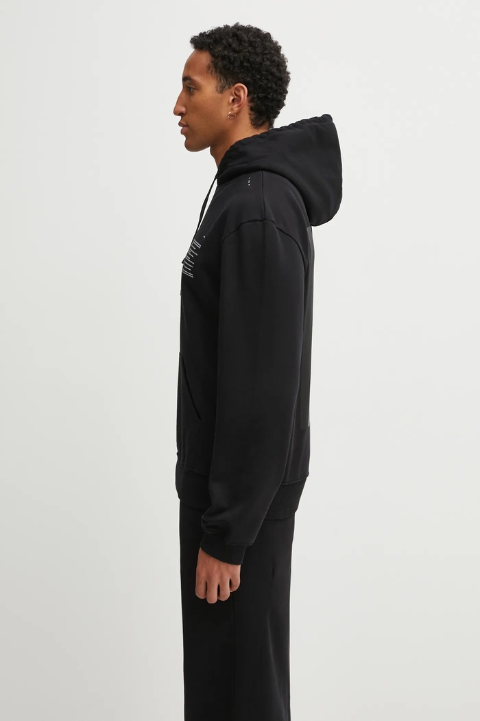 Bavlnená mikina Heliot Emil AW25.M.08.087.BLK01 čierna AW25