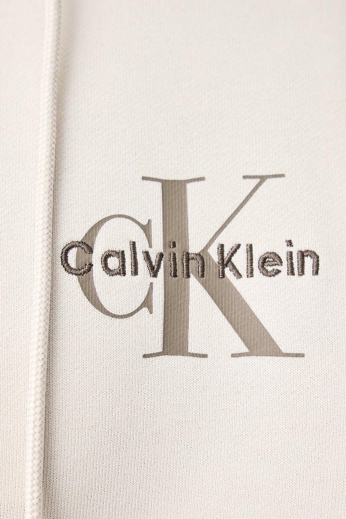 Bluza z kapturem męska bawełniana Calvin Klein Jeans beżowy LV04RD243G