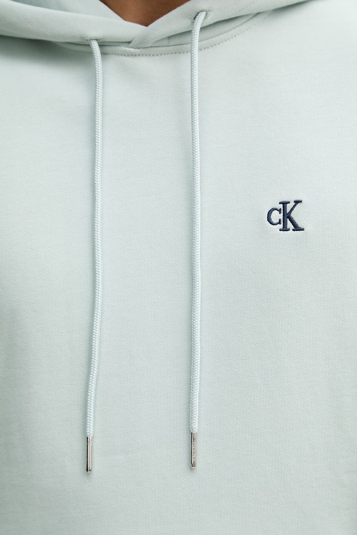 Calvin Klein Jeans mikina s kapucňou pánska bavlnená LV04RC297G tyrkysová
