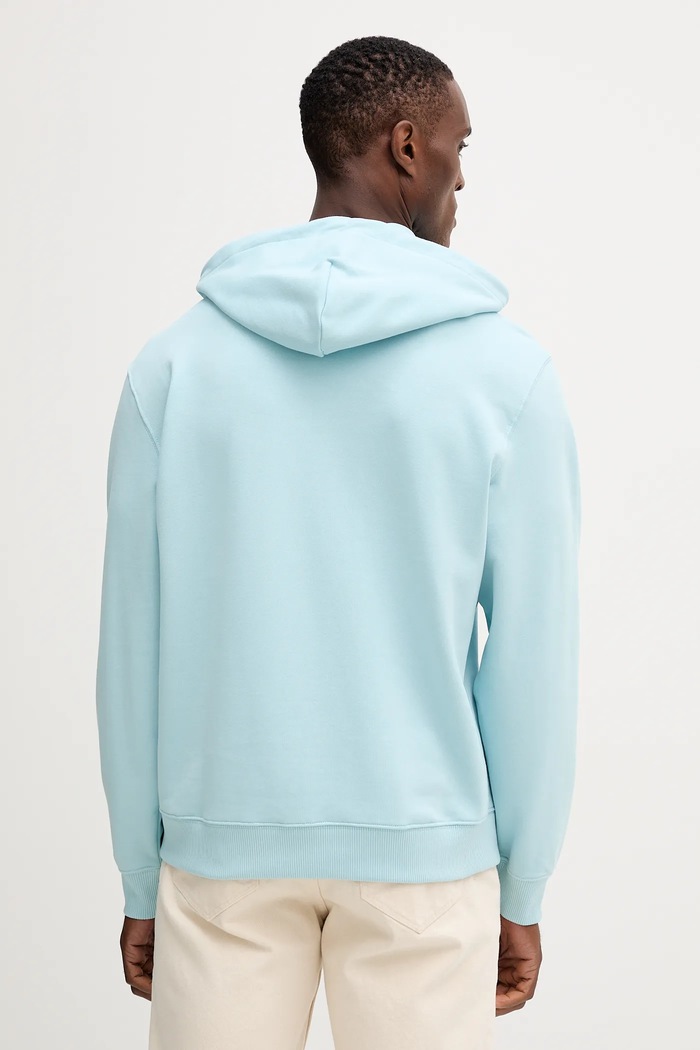 Oblečení Calvin Klein Jeans mikina s kapucí pánská bavlněná LV04RC297G modrá