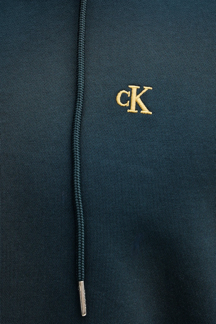 Calvin Klein Jeans mikina s kapucňou pánska bavlnená LV04RC297G zelená