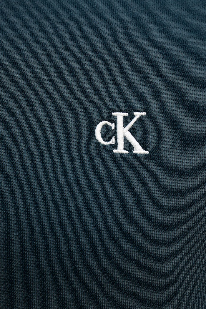 Calvin Klein Jeans hanorac de bărbați din bumbac LV04RC296G verde