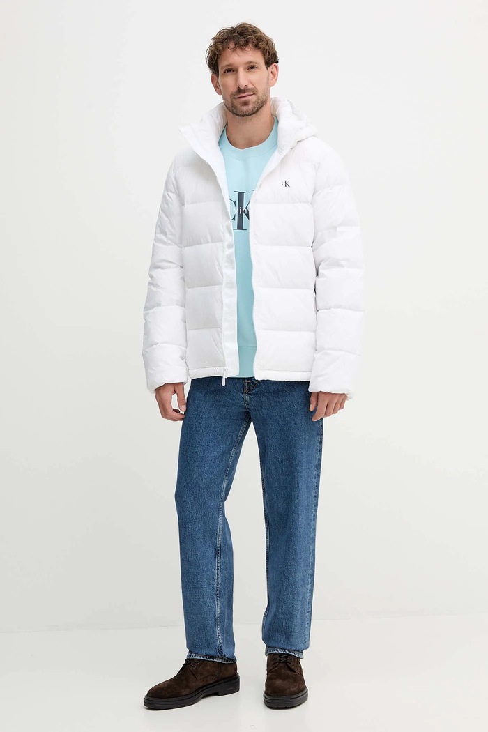 Mikina Calvin Klein Jeans LV04RD234G tyrkysová AW25