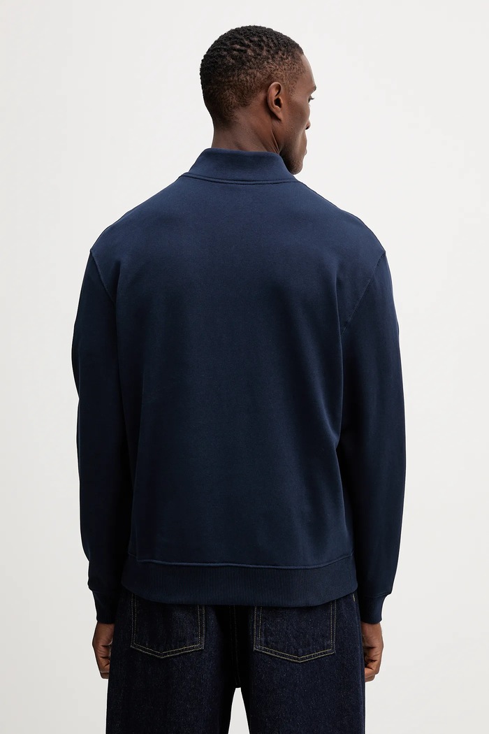 Oblečenie Bavlnená mikina Calvin Klein Jeans LV04RD244G tmavomodrá