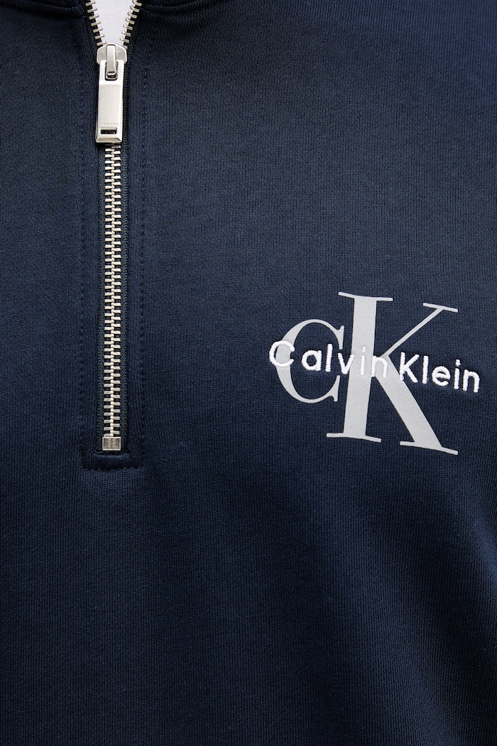 Bavlnená mikina Calvin Klein Jeans LV04RD244G tmavomodrá