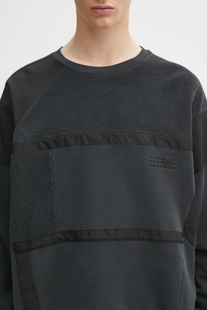 Памучен суичър MM6 Maison Margiela черен SH2GU0026.M25024.899