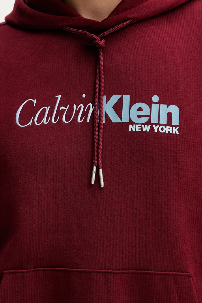 Bavlnená mikina Calvin Klein LV04LD241G burgundské