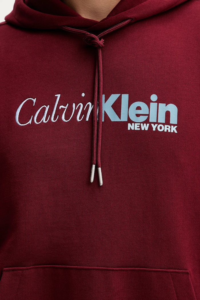Bavlnená mikina Calvin Klein LV04LD241G burgundské