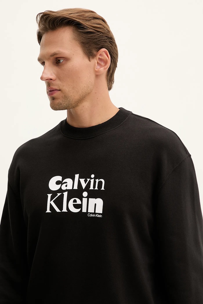 Calvin Klein hanorac de bumbac negru LV04LD242G