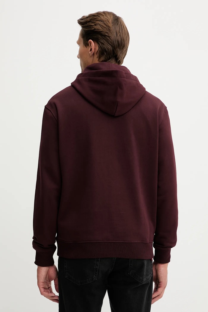 Îmbrăcăminte Calvin Klein hanorac de bumbac LV14LD231G burgundia