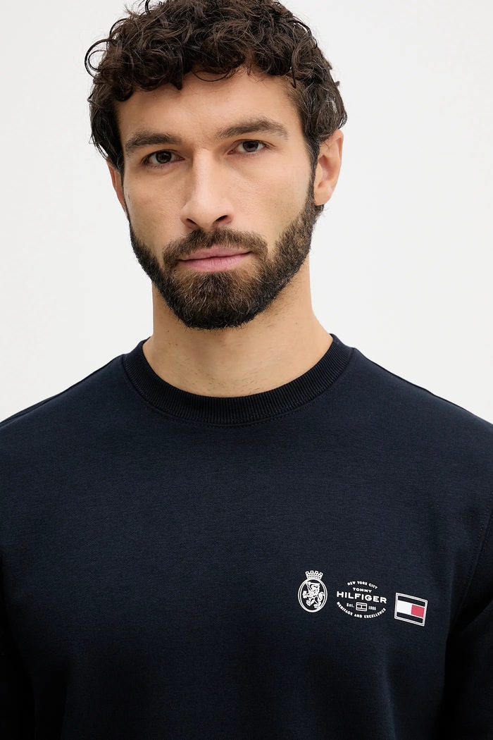 Μπλούζα Tommy Hilfiger σκούρο μπλε MW0MW40863