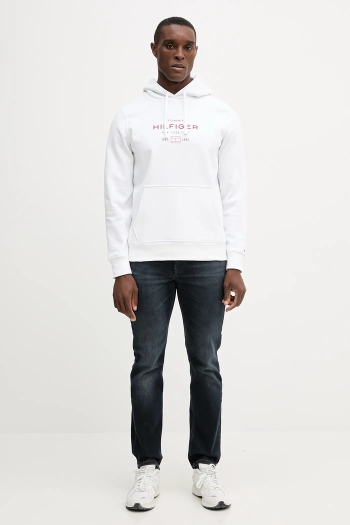Μπλούζα Tommy Hilfiger MW0MW40864 λευκό AW25