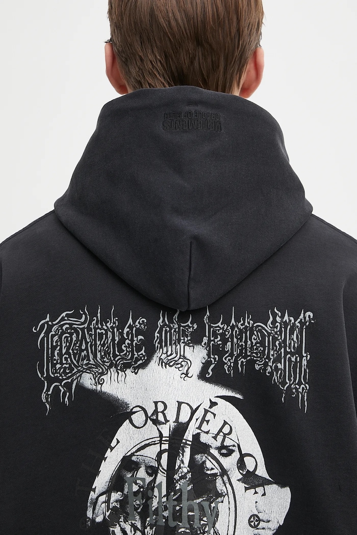 Pamučna dukserica VETEMENTS Cof Filthy Secret Oversized UCF76HD600B crna