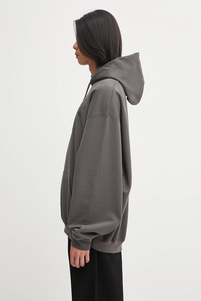 Mikina VETEMENTS Cof Dripping Logo Oversized UCF76HD400M šedá AW25