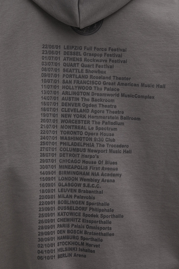 Mikina VETEMENTS Cof Dripping Logo Oversized UCF76HD400M šedá
