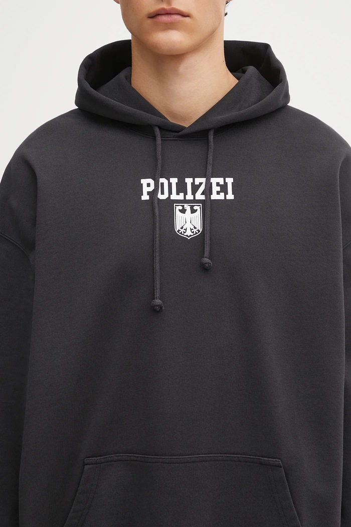 Кофта VETEMENTS Polizei Oversized чорний UH76HD300B