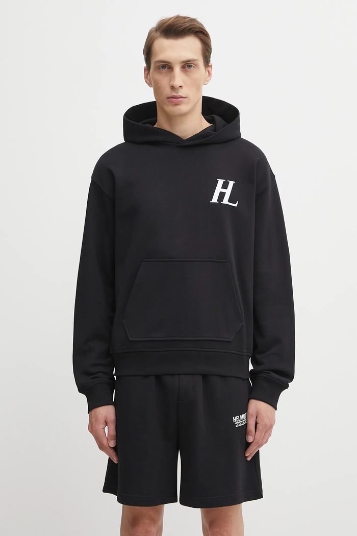 Ruházat Helmut Lang pamut melegítőfelső P04HM508 fekete