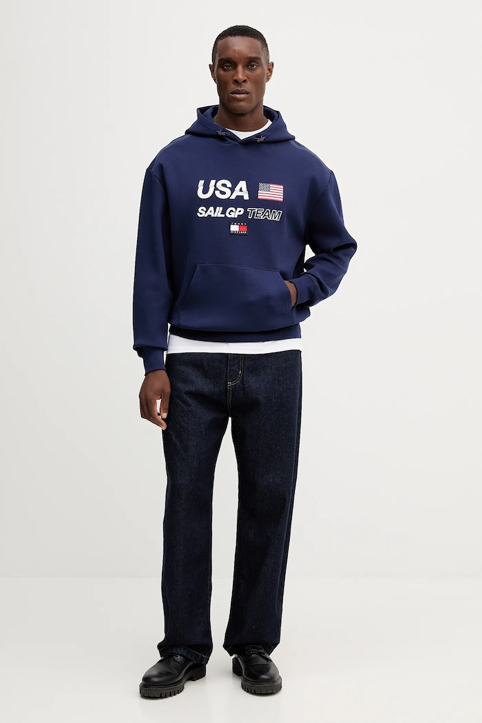 Tommy Hilfiger bluză x SAIL GP MW0MW41416 bleumarin AW25