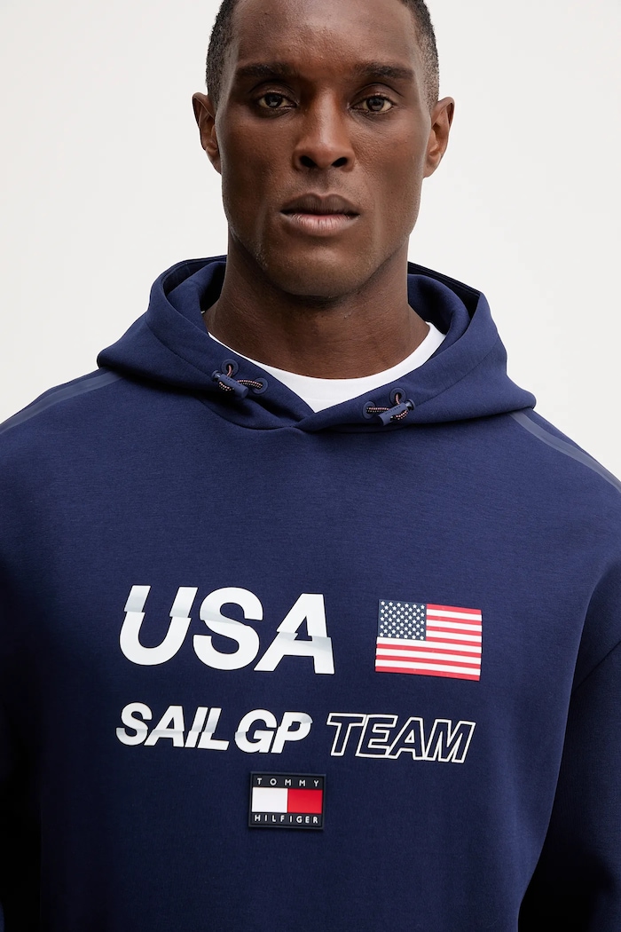 Tommy Hilfiger bluză x SAIL GP bleumarin MW0MW41416