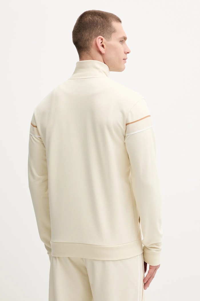 Одяг Бавовняна кофта BOSS Iconic Jacket Zip 50550612 бежевий